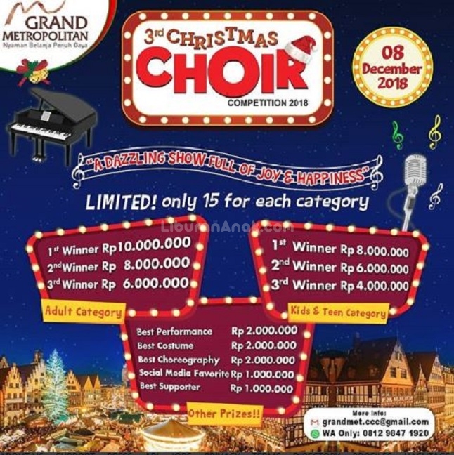 3rd Christmas Choir Competition 2018 at Grand Metropolitan Mall