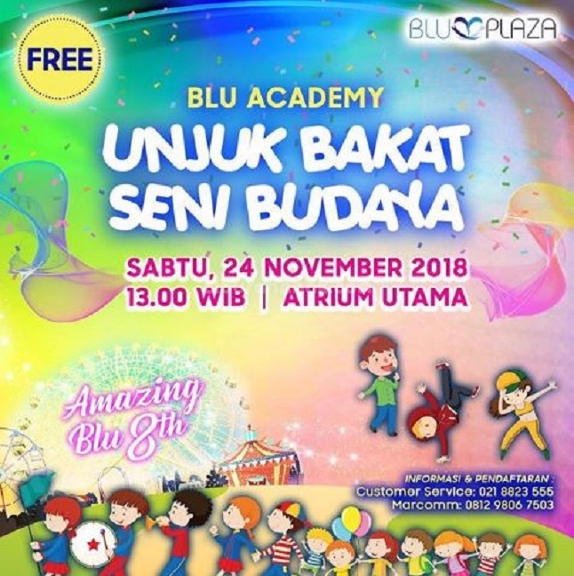 Unjuk Bakat Seni Budaya di Blu Plaza Bekasi