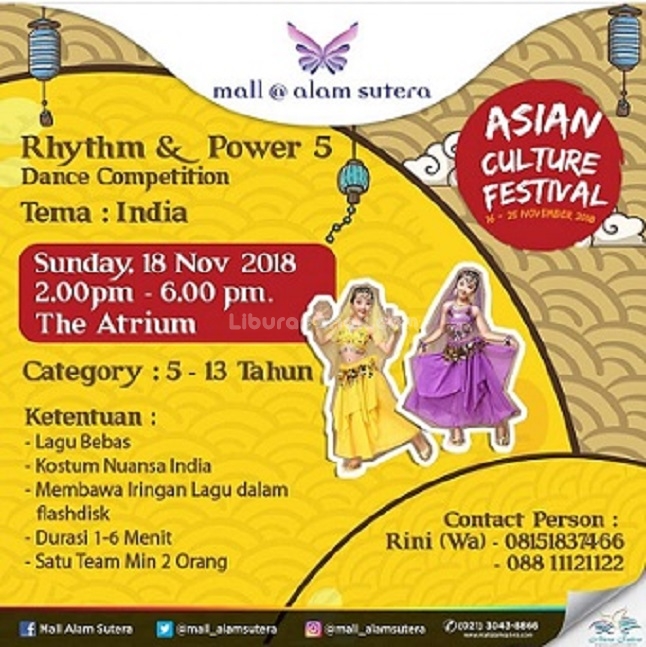 Rhythm & Power 5 Dance Competition at Mall Alam Sutera