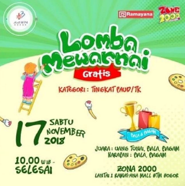 Lomba Mewarnai di Bogor Trade Mall