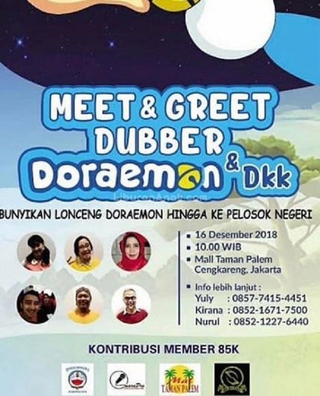 Meet & Greet Dubber Doraemon & DKK di Mall Taman Palem