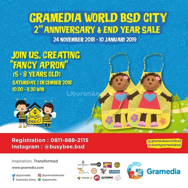 Creating "FANCY APRON" at Gramedia World BSD