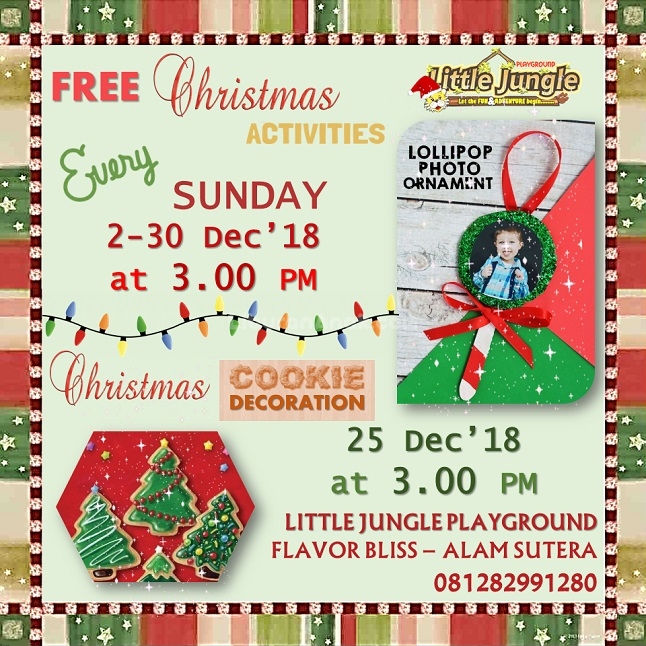 FREE Christmas Activities at Little Jungle Playground