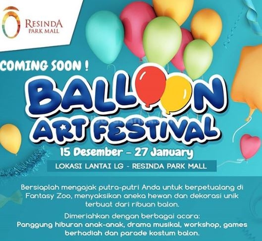 Balloon Art Festival di Resinda Park Mall