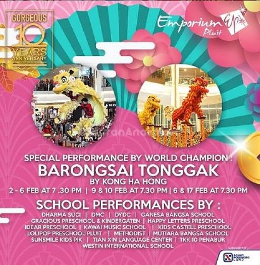 Barong Sai Tonggak at Emporium Pluit Mall