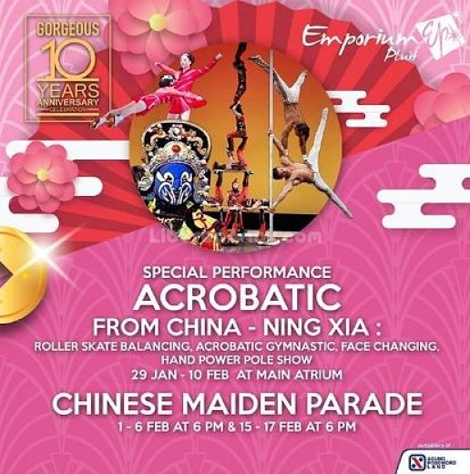 Acrobatic & Chinese Maiden Parade at Emporium Pluit Mall