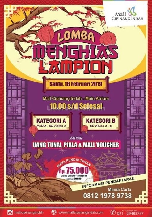Lomba Menghias Lampion di Mall Cipinang Indah