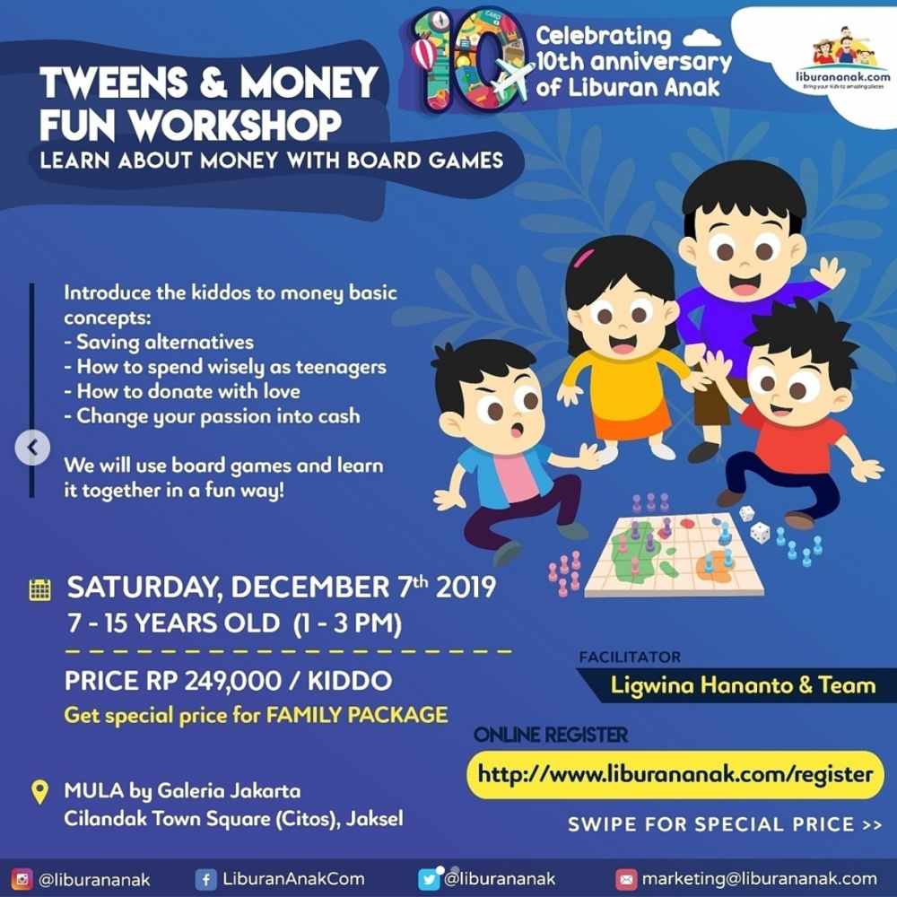 Tweens and Money Fun Workshop